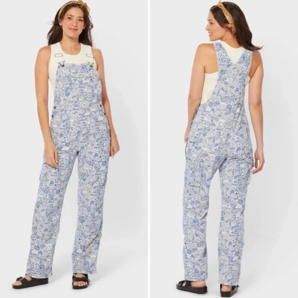 NWT Duluth Small x35L Heirloom Gardening Bib Overalls Farm Toile Garden Outdoors - Picture 10 of 10